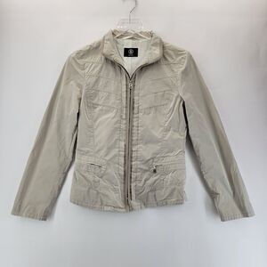Bogner Lightweight Jacket Womens Small 4 Neutrals Beige‎ Fitted Preppy Flawed